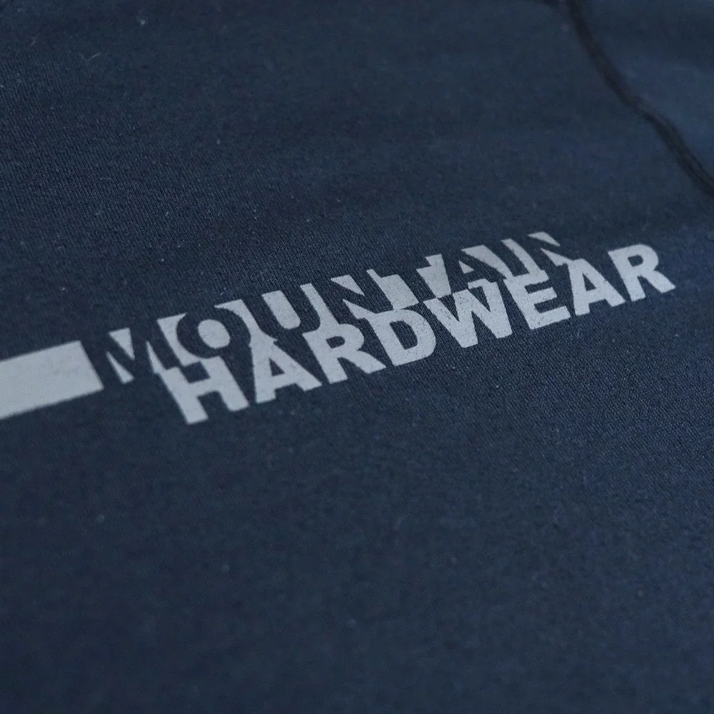 Mountain Hardwear Shirt Mens XL Black Long Sleeve Graphic Logo Performance Tee
